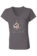 V Neck T Shirt Power in Restraint