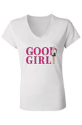 V Neck T Shirt Good Girl