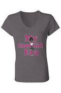  V-Neck T-Shirt - My Good Girl Era