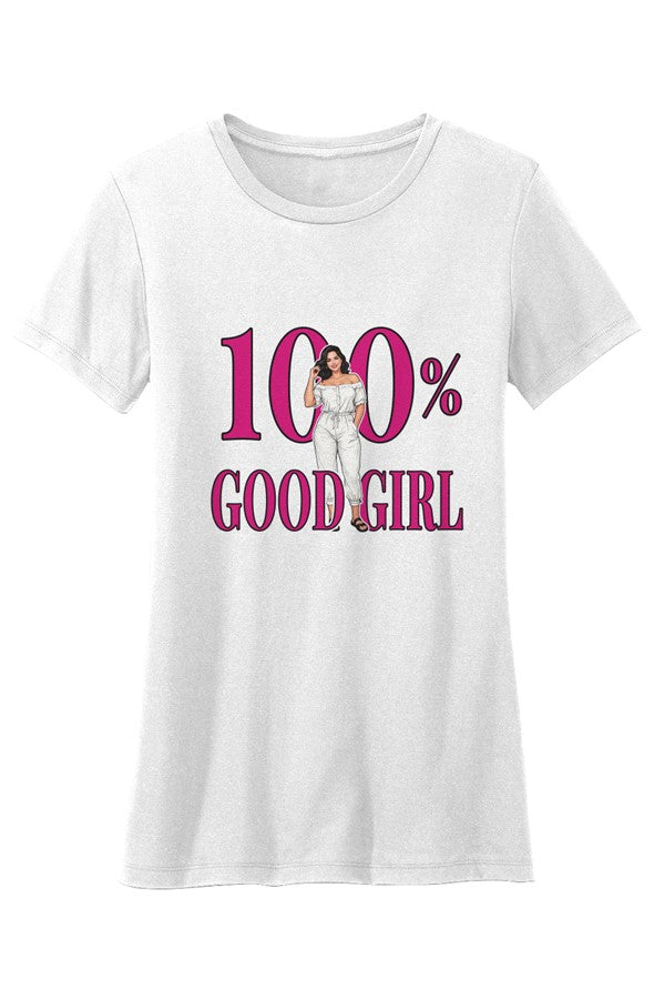 Crew Neck T Shirt 100 Good Girl