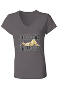 V-Neck T-Shirt - Strength in Stillness