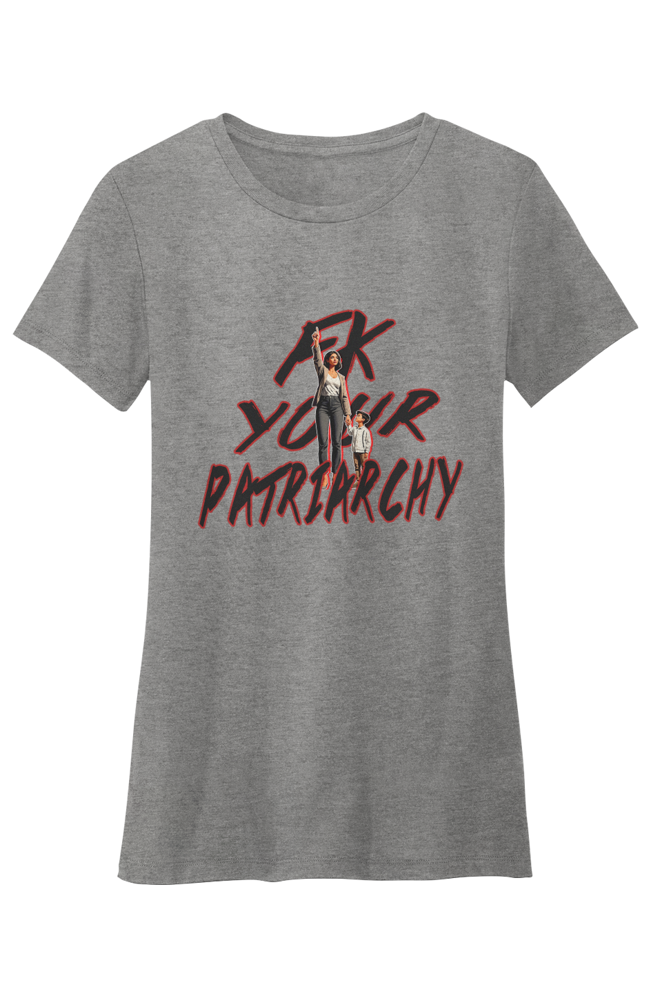 Crew Neck T-Shirt - Fk Your Patriarchy