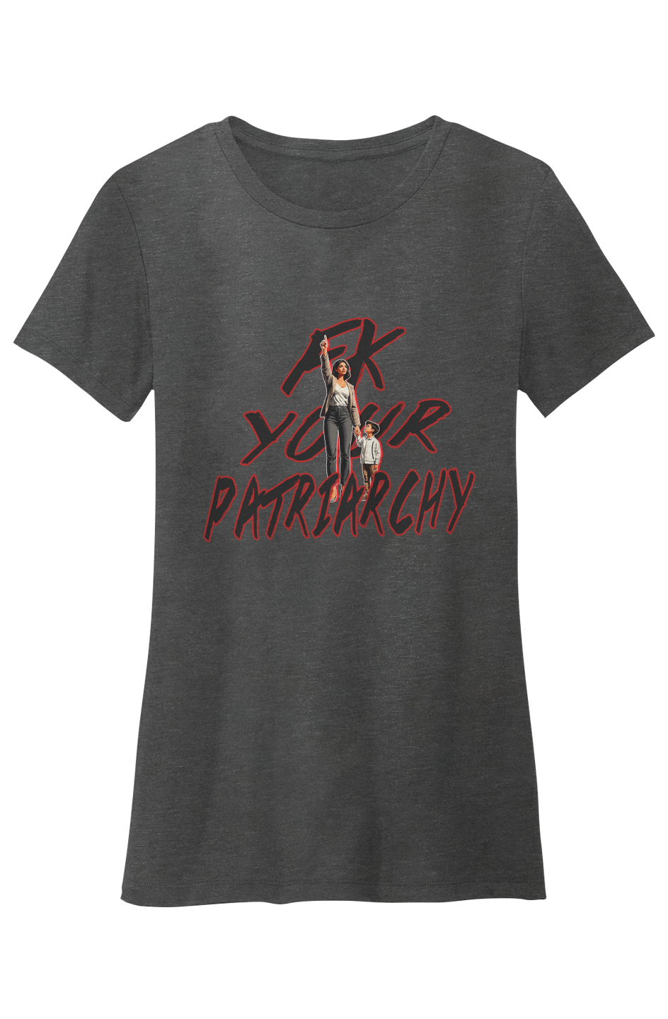 Crew Neck T-Shirt - Fk Your Patriarchy