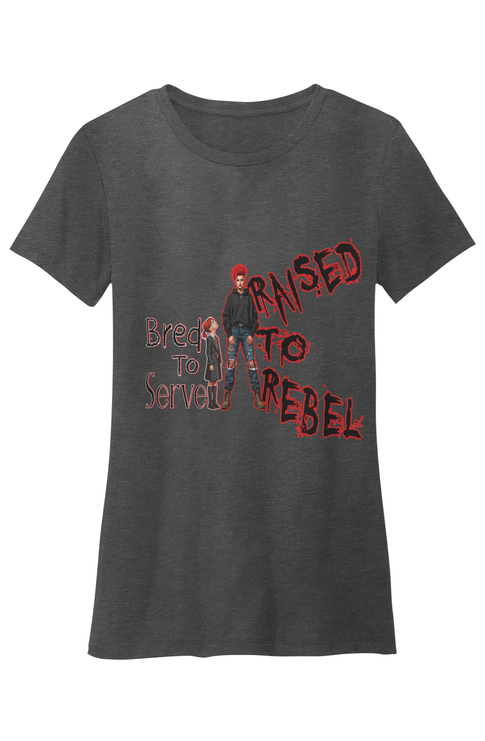 Crew Neck T-Shirt - Raised to Rebel