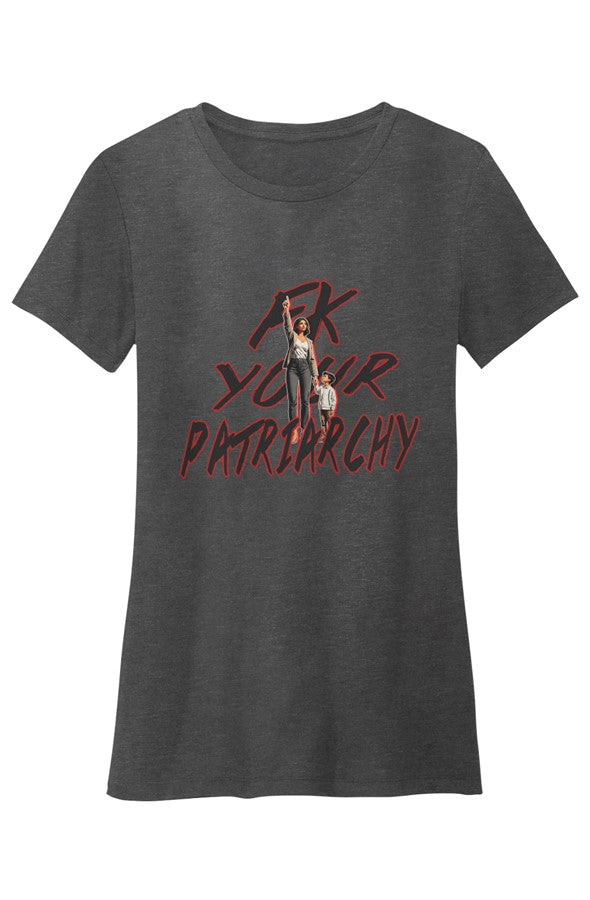 Crew Neck T Shirt Fk Your Patriarchy