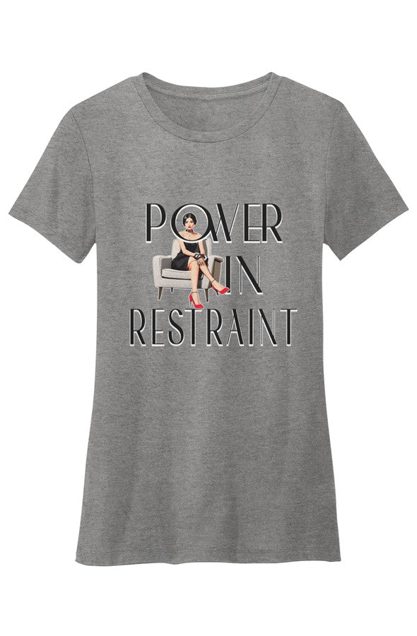 Crew Neck T Shirt Power in Restraint